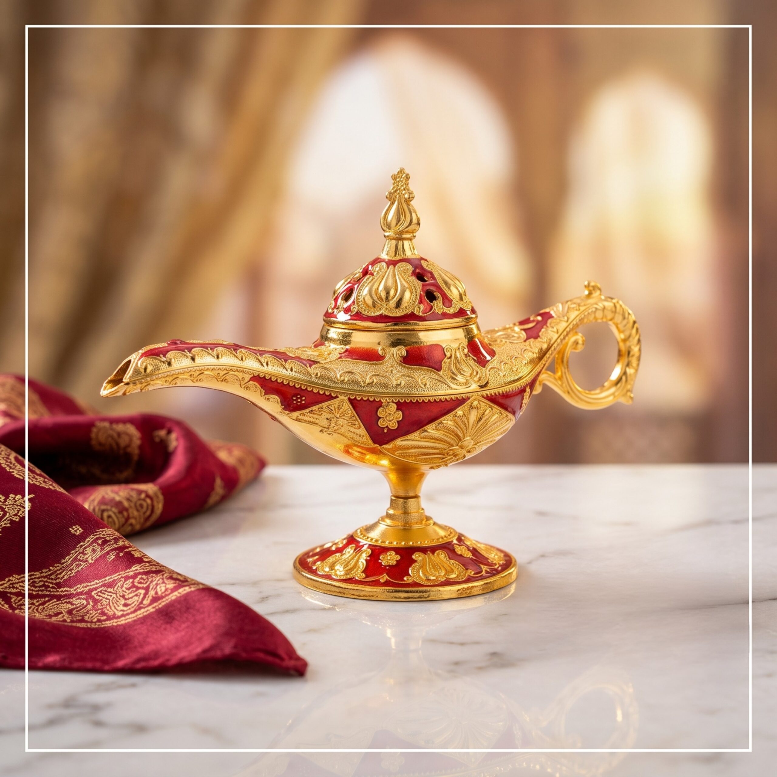 Ornate Arabian-Style Decorative Lamp / Incense Burner