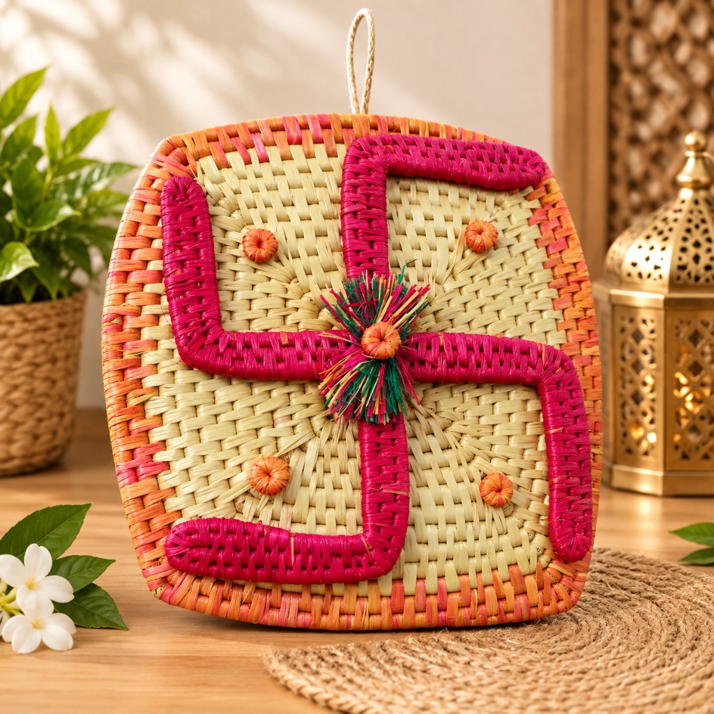 Colorful Handwoven Swastik / Decorative Hanging