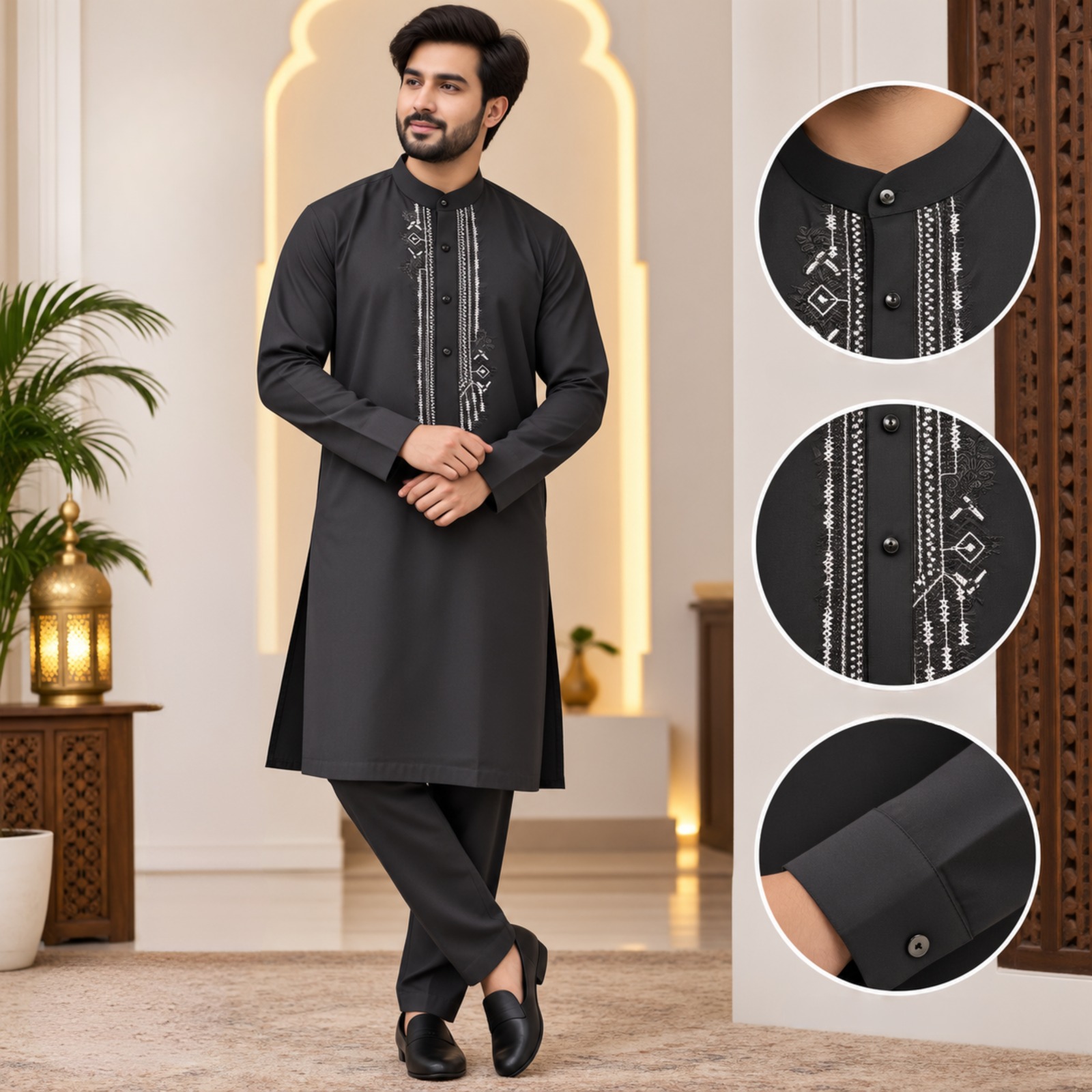 Linen Cotton Kurta Set