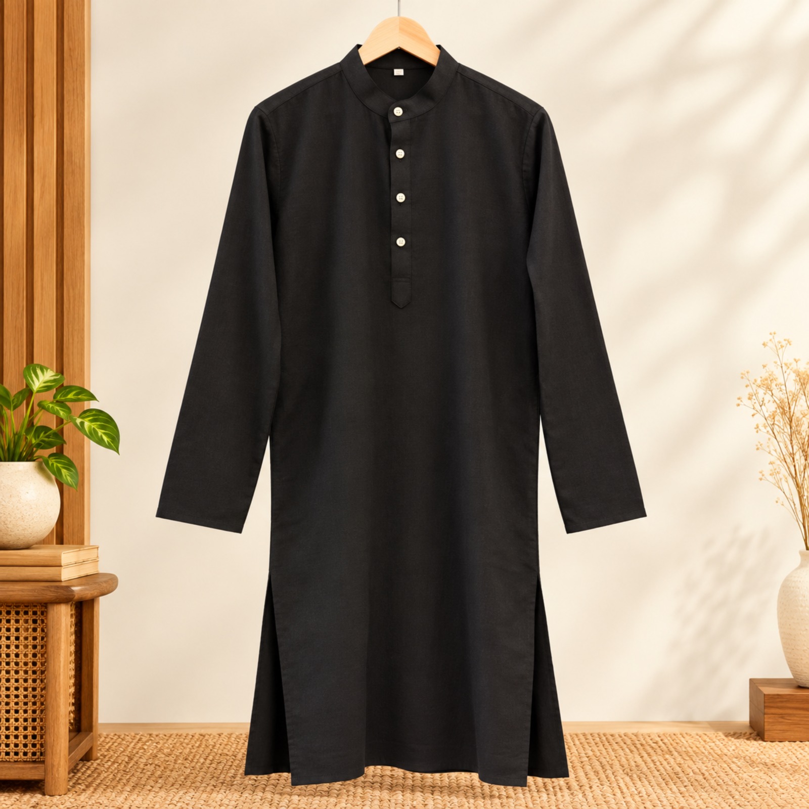Linen Cotton Kurta Set