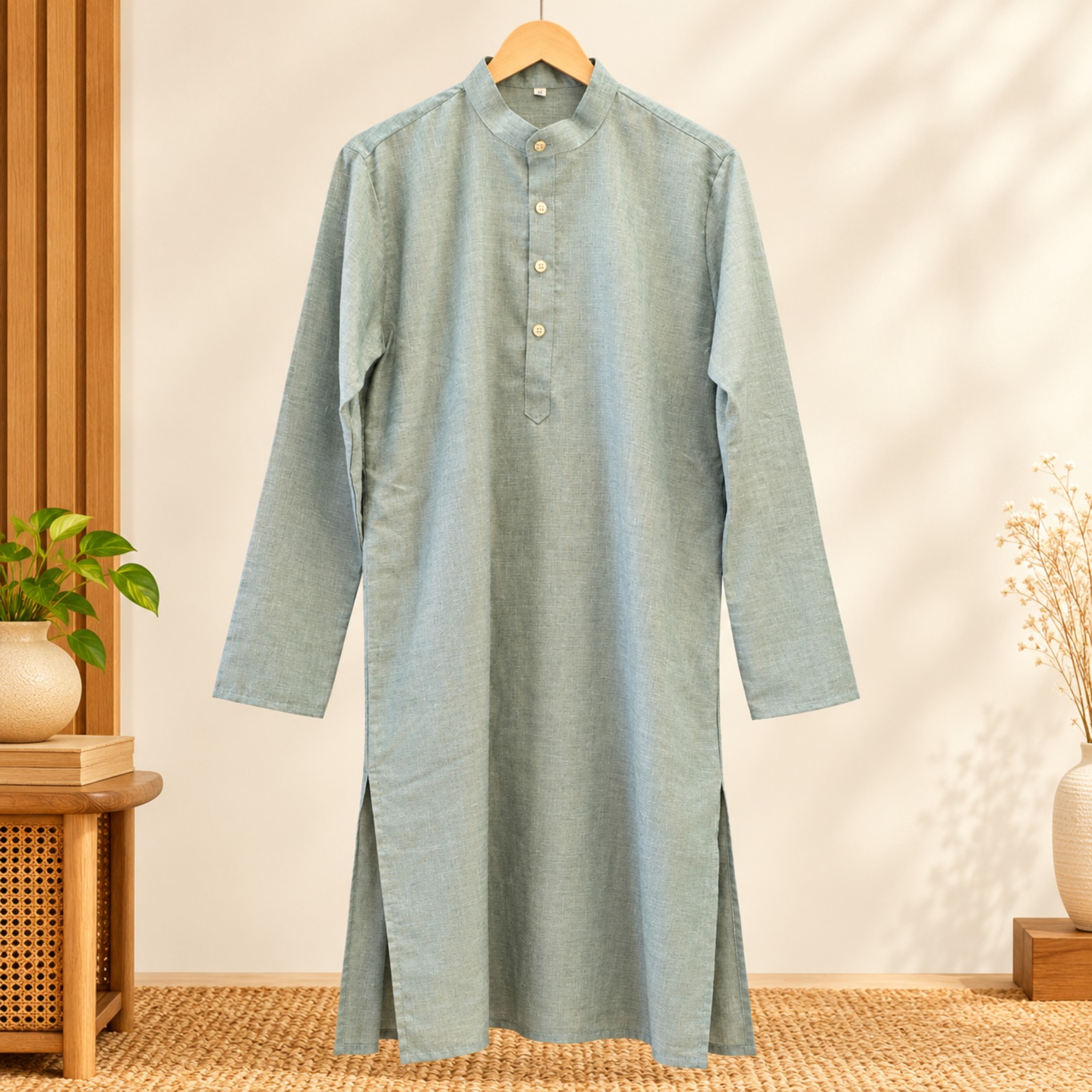 Linen Cotton Kurta Set