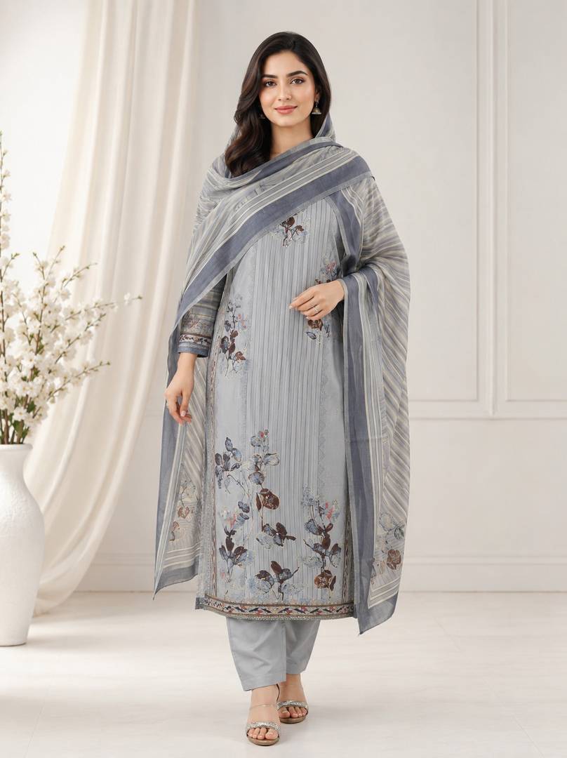 Muslin Cotton Suit