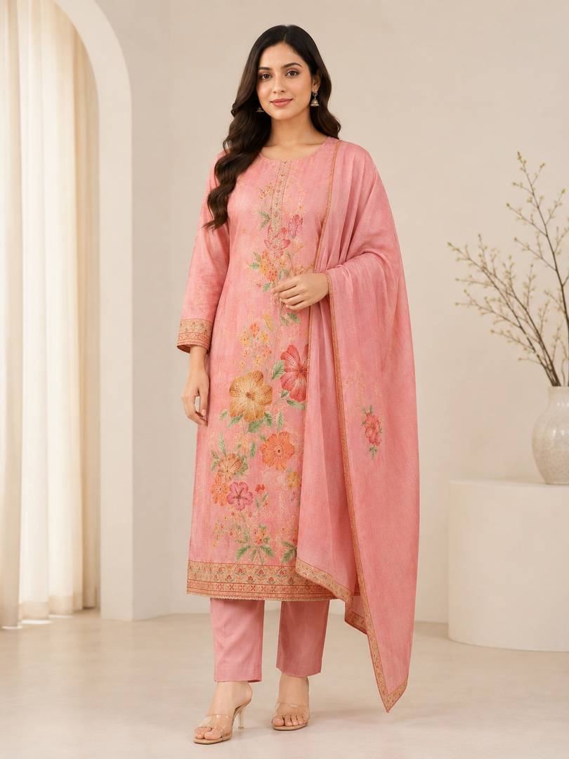 Maheshwari Silk Suit